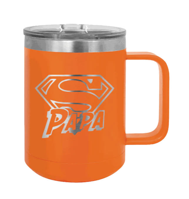 Super Papa - 15oz Mug Laser Engraved - Image 11