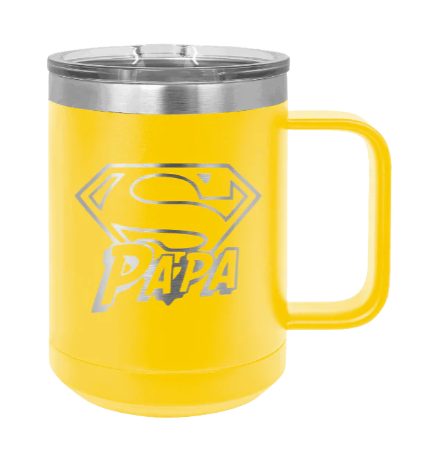 Super Papa - 15oz Mug Laser Engraved - Image 17