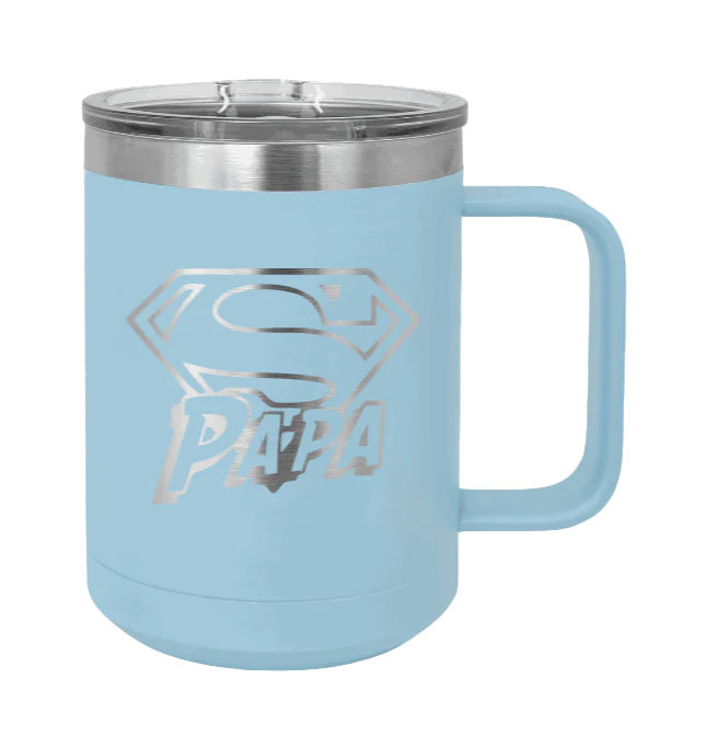 Super Papa - 15oz Mug Laser Engraved - Image 6