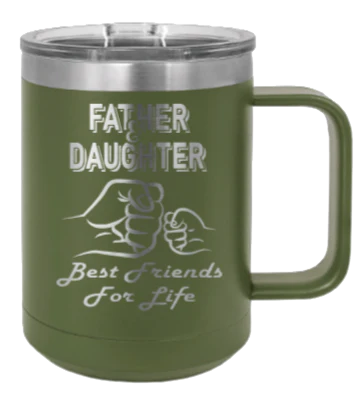 Father & Daughter Fist Bump - 15oz Mug Laser Engraved - Image 10
