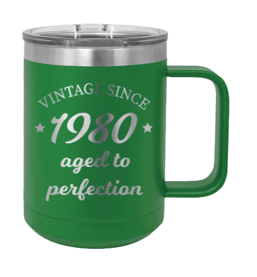 Aged To Perfection - 15oz Mug Laser Engraved - Image 4