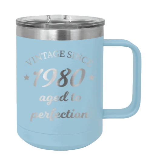 Aged To Perfection - 15oz Mug Laser Engraved - Image 5