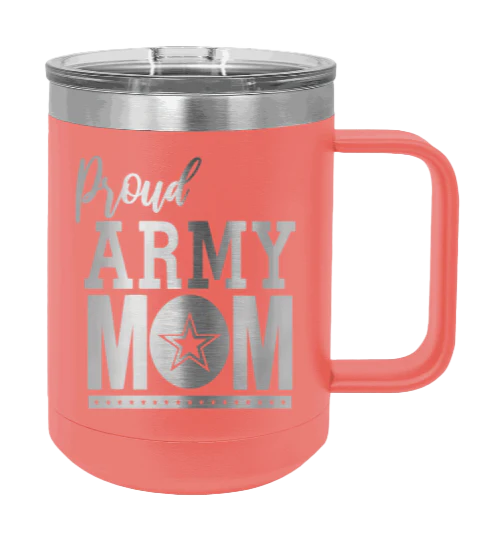 Army Mom - 15oz Mug Laser Engraved - Image 3