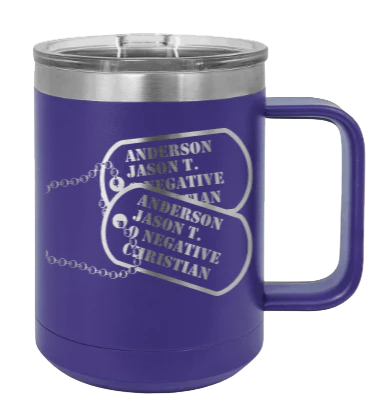 Dog Tags - 15oz Mug Laser Engraved - Image 13