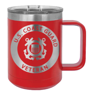 Coast Guard Veteran - 15oz Mug Laser Engraved - Image 14