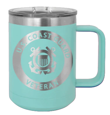 Coast Guard Veteran - 15oz Mug Laser Engraved - Image 15