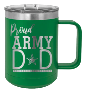 Army Dad - 15oz Mug Laser Engraved - Image 5