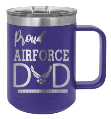Air Force Dad - 15oz Mug Laser Engraved - Image 13