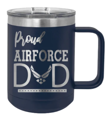 Air Force Dad - 15oz Mug Laser Engraved - Image 9