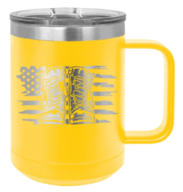 Combat Boots Flag - 15oz Mug Laser Engraved - Image 17