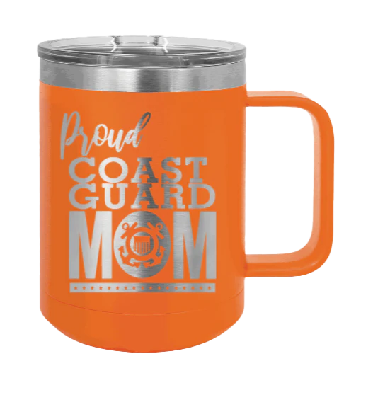 Coast Guard Mom - 15oz Mug Laser Engraved - Image 11