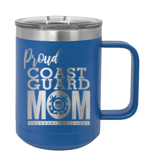 Coast Guard Mom - 15oz Mug Laser Engraved - Image 2