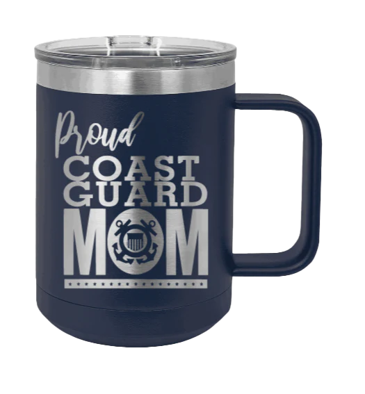 Coast Guard Mom - 15oz Mug Laser Engraved - Image 9