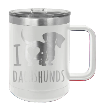 I Love Dachshunds- 15oz Mug Laser Engraved - Image 16