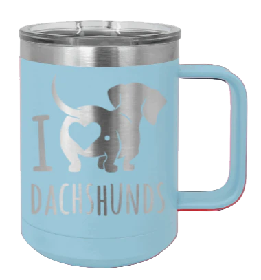 I Love Dachshunds- 15oz Mug Laser Engraved - Image 6