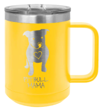 Pitbull Mama - 15oz Mug Laser Engraved - Image 17