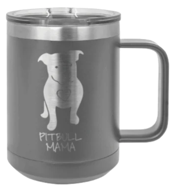 Pitbull Mama - 15oz Mug Laser Engraved - Image 4