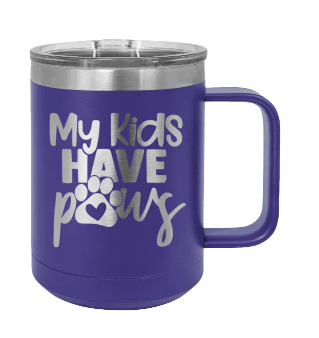 My Kids Have Paws - 15oz Mug Laser Engraved - Image 13