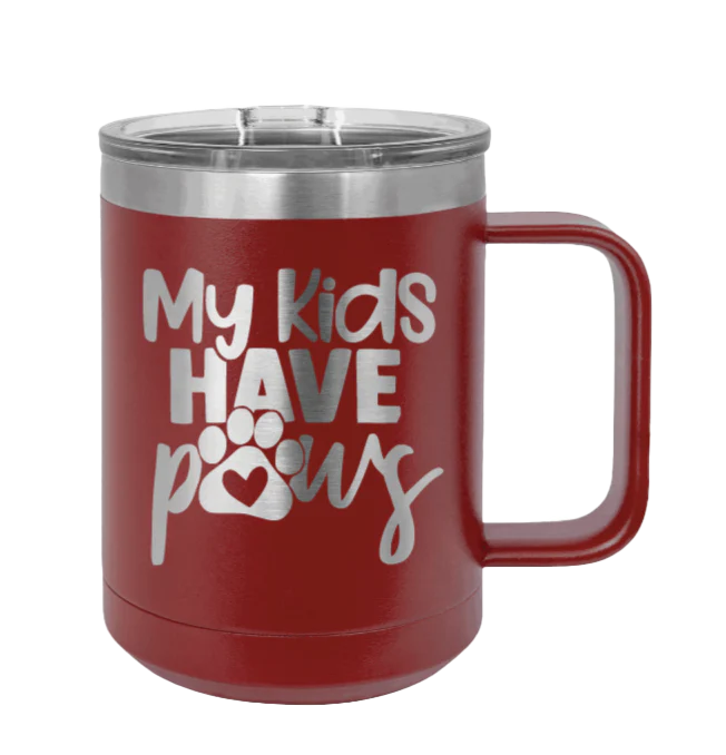 My Kids Have Paws - 15oz Mug Laser Engraved - Image 8