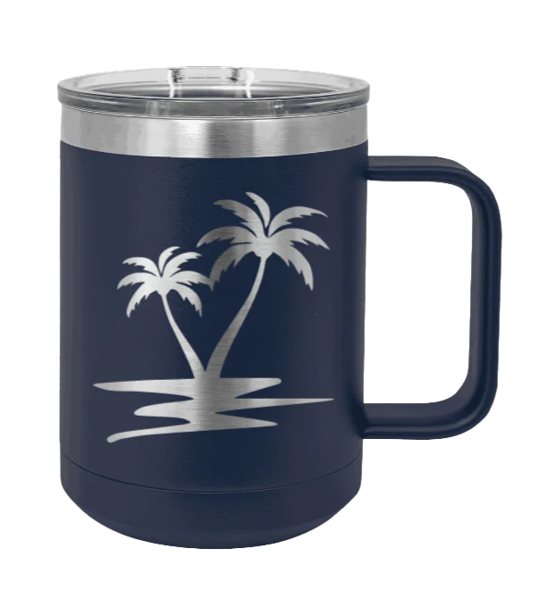 Palm Trees - 15oz Mug Laser Engraved - Image 9