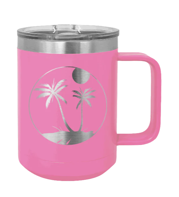 Palm Trees 3 - 15oz Mug Laser Engraved - Image 12