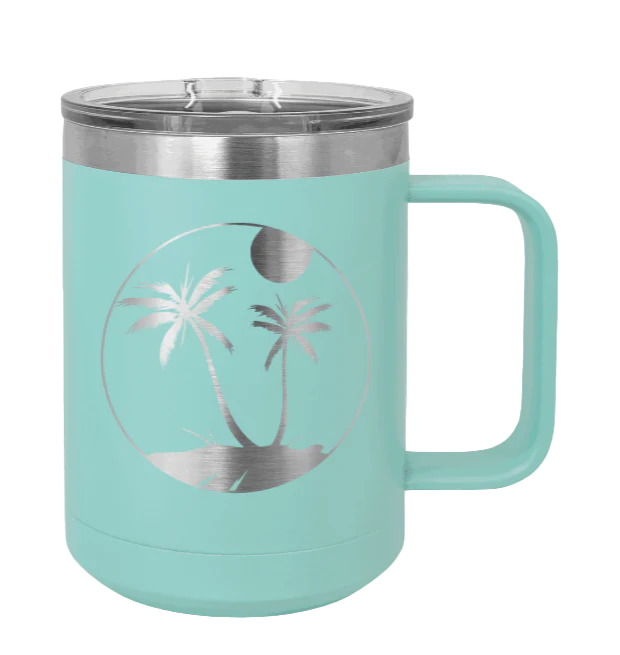 Palm Trees 3 - 15oz Mug Laser Engraved - Image 15