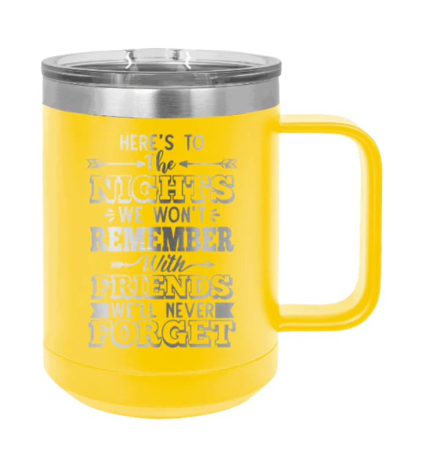 Nights We Won't Remember - 15oz Mug Laser Engraved - Image 17