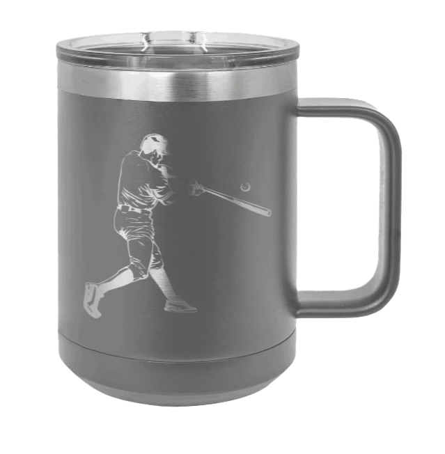 Baseball Player - 15oz Mug Laser Engraved - Image 4