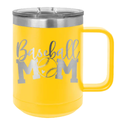 Baseball Mom - 15oz Mug Laser Engraved - Image 17