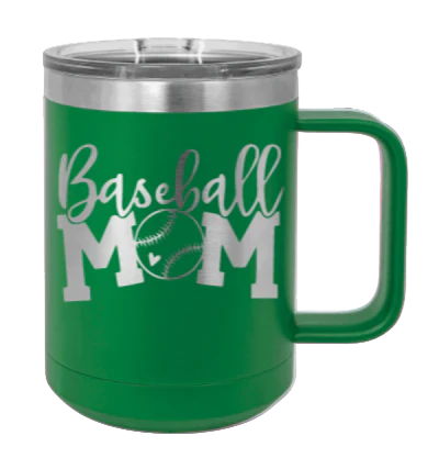 Baseball Mom - 15oz Mug Laser Engraved - Image 5