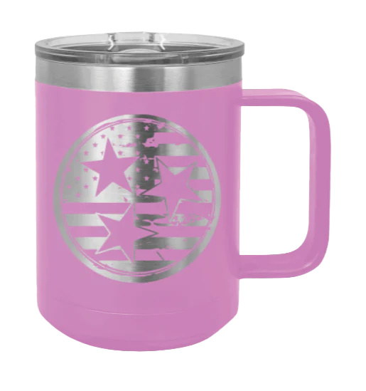 Tennessee Tristar Flag - 15oz Mug Laser Engraved - Image 7