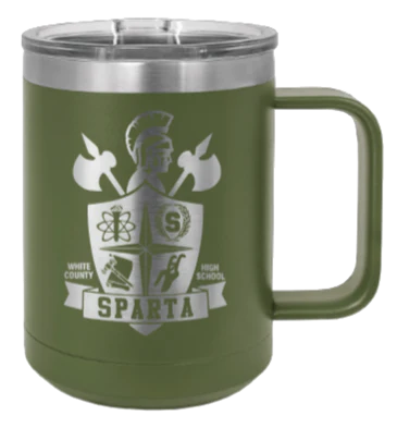 White County High School TN Sheild - 15oz Mug Laser Engraved - Image 10