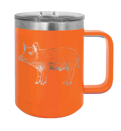 Pig - 15oz Mug Laser Engraved - Image 11