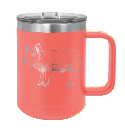 Pig - 15oz Mug Laser Engraved - Image 3