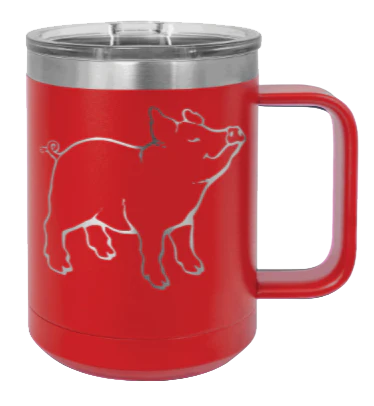 Pig - 15oz Mug Laser Engraved - Image 14
