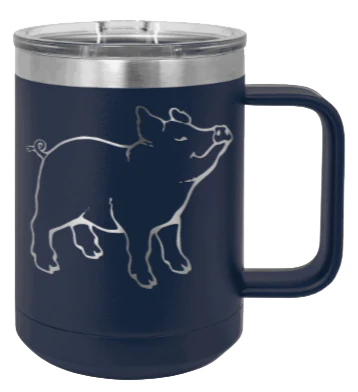 Pig - 15oz Mug Laser Engraved - Image 9