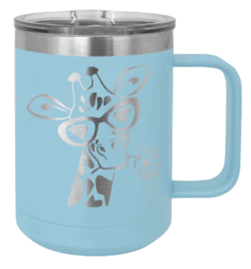 Giraffe 2 - 15oz Mug Laser Engraved - Image 6