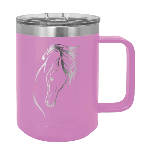 Horse 2 - 15oz Mug Laser Engraved - Image 7