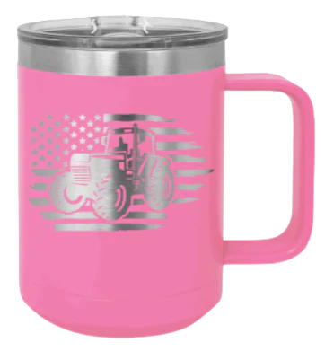 Tractor Flag 3 - 15oz Mug Laser Engraved - Image 12