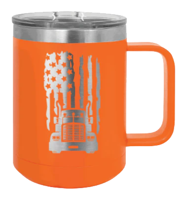Truck Flag - 15oz Mug Laser Engraved - Image 11