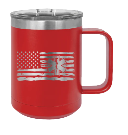 EMS Flag - 15oz Mug Laser Engraved - Image 14
