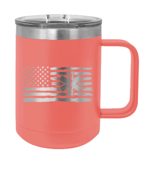 EMS Flag - 15oz Mug Laser Engraved - Image 3