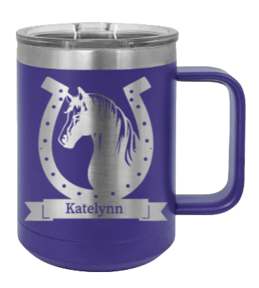Horse Banner - 15oz Mug Laser Engraved - Image 13