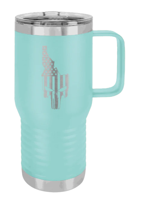 Idaho Punisher Flag - 20oz Mug Laser Engraved - Image 14
