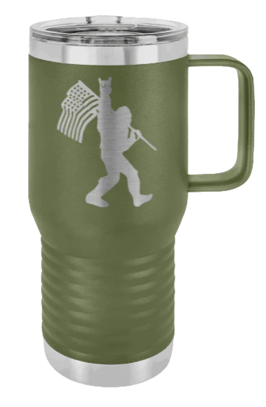Squatch Flag - 20oz Mug Laser Engraved - Image 10