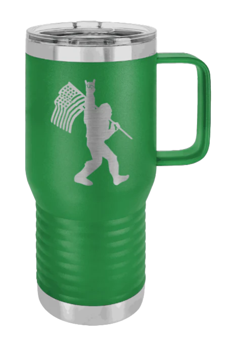 Squatch Flag - 20oz Mug Laser Engraved - Image 5
