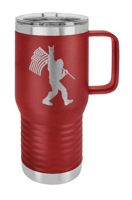 Squatch Flag - 20oz Mug Laser Engraved - Image 8