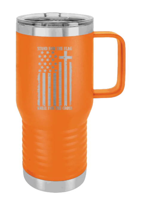 Stand For The Flag - 20oz Mug Laser Engraved - Image 10