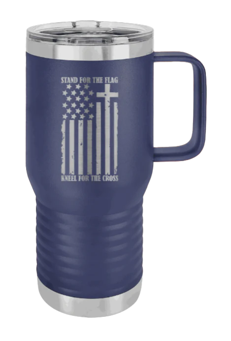 Stand For The Flag - 20oz Mug Laser Engraved - Image 8