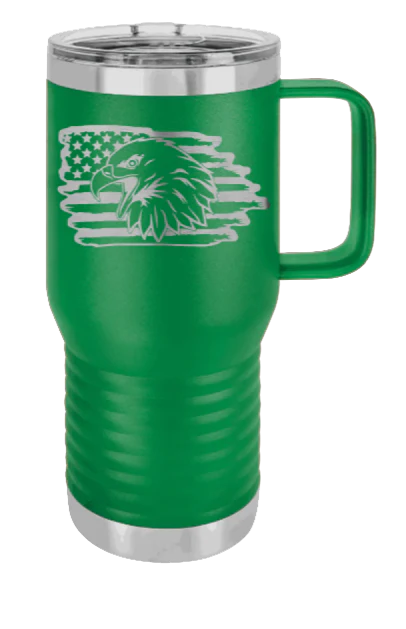 Eagle Flag 2 - 20oz Mug Laser Engraved - Image 5